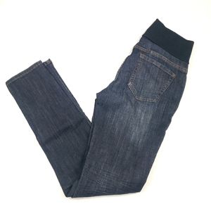 M Rena Like New Maternity Skinny Jeans Size Medium Dark Wash